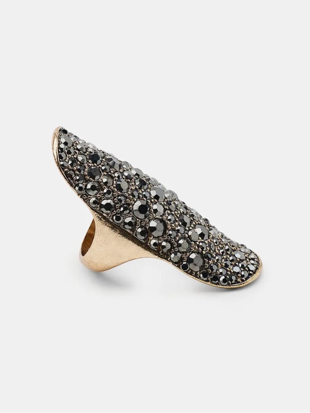 ZARA RHINESTONE SHUTTLE RING - Picture 3 of 4